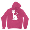 white cat funny Unisex Hoodie