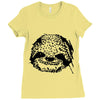 ask me why i'm lazy sloth! Ladies Fitted T-Shirt