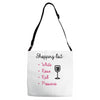 wine shopping Adjustable Strap Totes