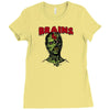 zombie brains Ladies Fitted T-Shirt