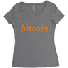 bitcoin Women's Triblend Scoop T-shirt