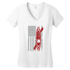kayak american flag Women's V-Neck T-Shirt