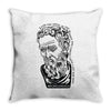 michelangelo quote Throw Pillow