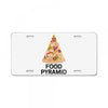 pizza lover's food pyramid License Plate