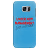 under new management just married mens black wedding present husband t Samsung Galaxy S7 Edge