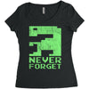 never forget Women's Triblend Scoop T-shirt