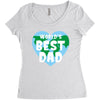 World's Best Dad Looks Like Women's Triblend Scoop T-shirt