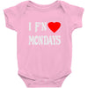 i f'n heart  mondays girls Baby Onesie