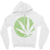 cannabis finger printing Zipper Hoodie