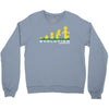 evolution of lego man Crewneck Sweatshirt