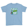 papa's little fishin buddy Youth Tee