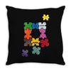 puzzled Throw Pillow