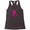 purple octopus playing the bagpipes Racerback Tank