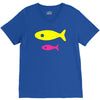 big fish little fish cardboard box V-Neck Tee