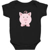 cute surprised pig pig Baby Bodysuit