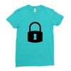 padlock Ladies Fitted T-Shirt