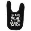 are you kitten me right meow Baby Bibs