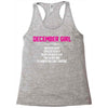 December Girl Hated By Many Racerback Tank
