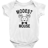 modest mouse rock band black hooded sweatshirt Baby Onesie