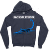 Drake Scorpion Blue Zipper Hoodie