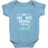 My Favorite People Call Me Abuelo Baby Onesie