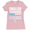 english teacher save lives Ladies Fitted T-Shirt