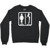 your girlfriend vs my girlfriend funny pub jokr  impress your friends! Crewneck Sweatshirt