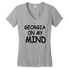 georgia is my mind Women's V-Neck T-Shirt