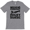 weekend rugby forecast beer pub drink T-Shirt