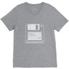 retro floppy V-Neck Tee