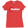 top dad mens funny novelty (2) Ladies Fitted T-Shirt