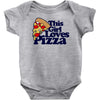 this girl loves pizza Baby Bodysuit