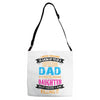 Super Cool Dad Of A Freaking Awesome Daughter Adjustable Strap Totes