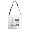 hope love cure stomach cancer awareness Adjustable Strap Totes