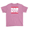 mad nyc new york city run fashion baseball jersey Youth Tee