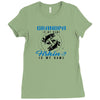 Grandpa is my Name Fishing Is My Game Ladies Fitted T-Shirt