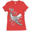 the squid vs Ladies Fitted T-Shirt