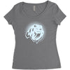 dramatic chipmunk Women's Triblend Scoop T-shirt