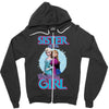 sister of the birthday girl Zipper Hoodie