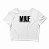 milf man i love fishing t shirt funny outdoors clever humor tee fisher Crop Top