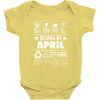 Born In April Baby Onesie