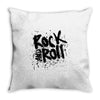 rock music r Throw Pillow