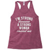 strong woman Racerback Tank