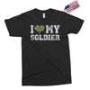 i love my soldier regular camouflage Exclusive T-shirt