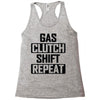 gas clutch shift repeat Racerback Tank