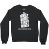 wibbly wobbly timey wimey talk whovian to me Crewneck Sweatshirt