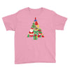 christmas tree made of bells stocking santa Youth Tee