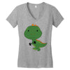 Cute Dinosaur Women's V-Neck T-Shirt