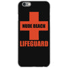 nude beach   lifeguard iPhone 6/6s Case