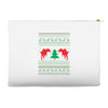 ugly sweater dinosour Accessory Pouches